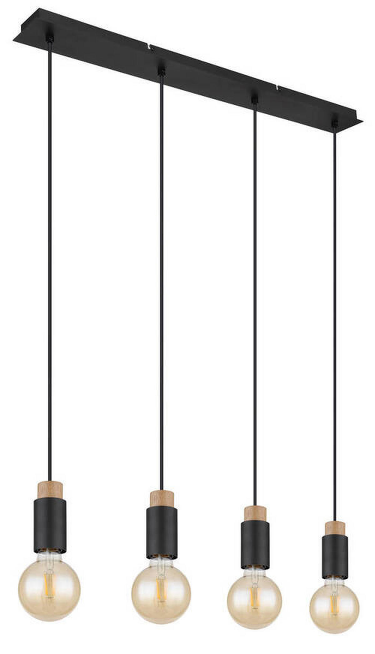 VISEČA SVETILKA  Matti   75/8/120 cm         E27 - črna/temno rjava, Design, kovina/umetna masa (75/8/120cm) - Globo
