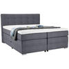 BOXSPRINGBETT 180/200 cm  in Blaugrau  - Silberfarben/Blaugrau, KONVENTIONELL, Holz/Holzwerkstoff (180/200cm) - Moderano