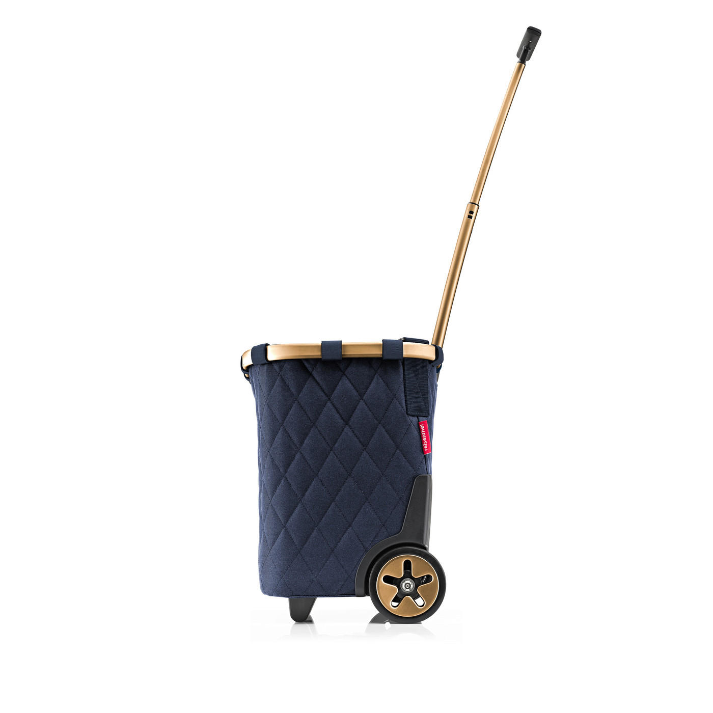 BEVÁSÁRLÓKOCSI - sötétkék/arany, Basics, műanyag (42/47,5/32cm) - Reisenthel