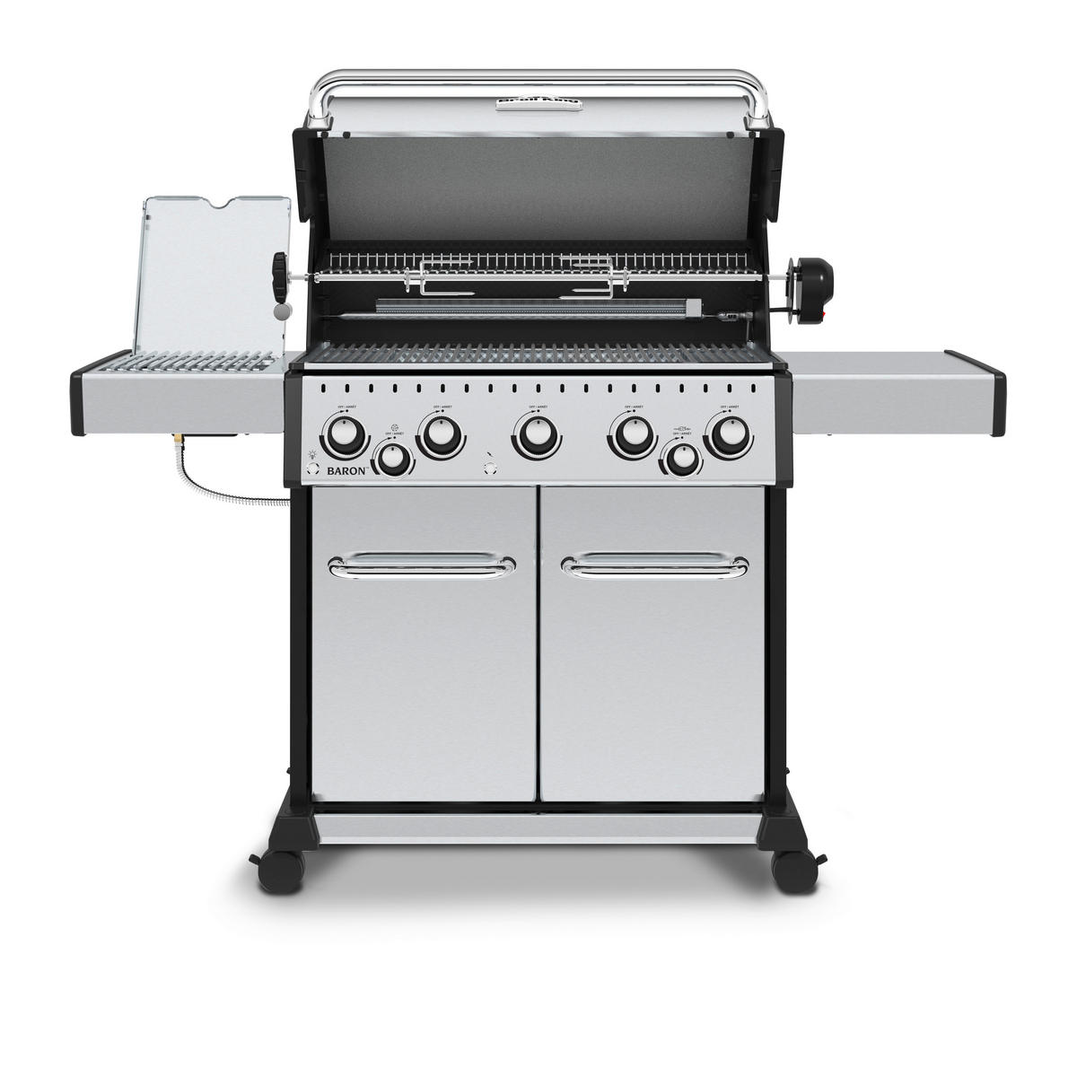 PLINSKI ŽAR  BARON - barve nerjavečega jekla, Basics, kovina (161/116/61cm) - Broil King