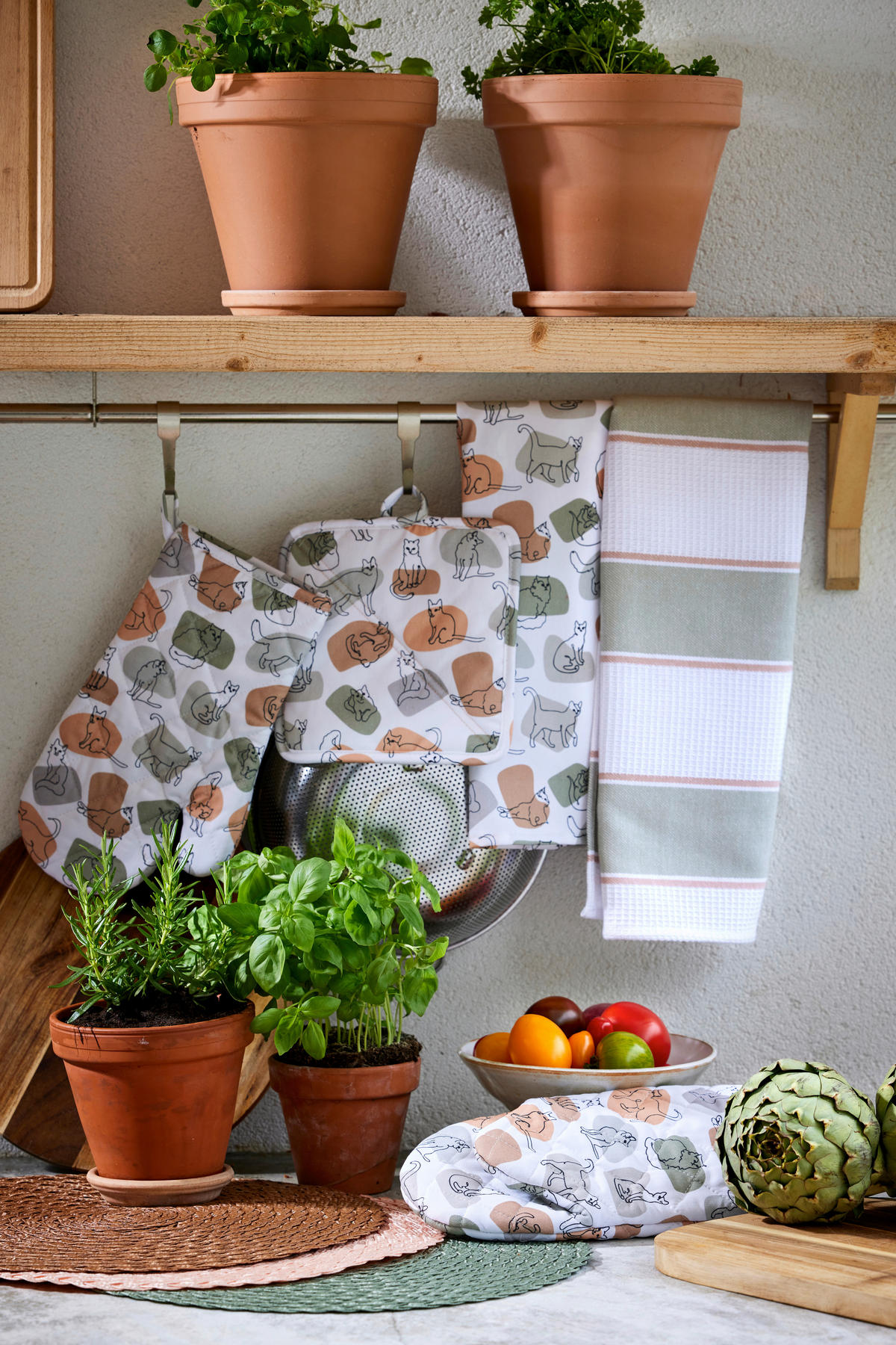 KÖKSHANDDUK multicolor  - multicolor, Basics, textil (50/70cm)