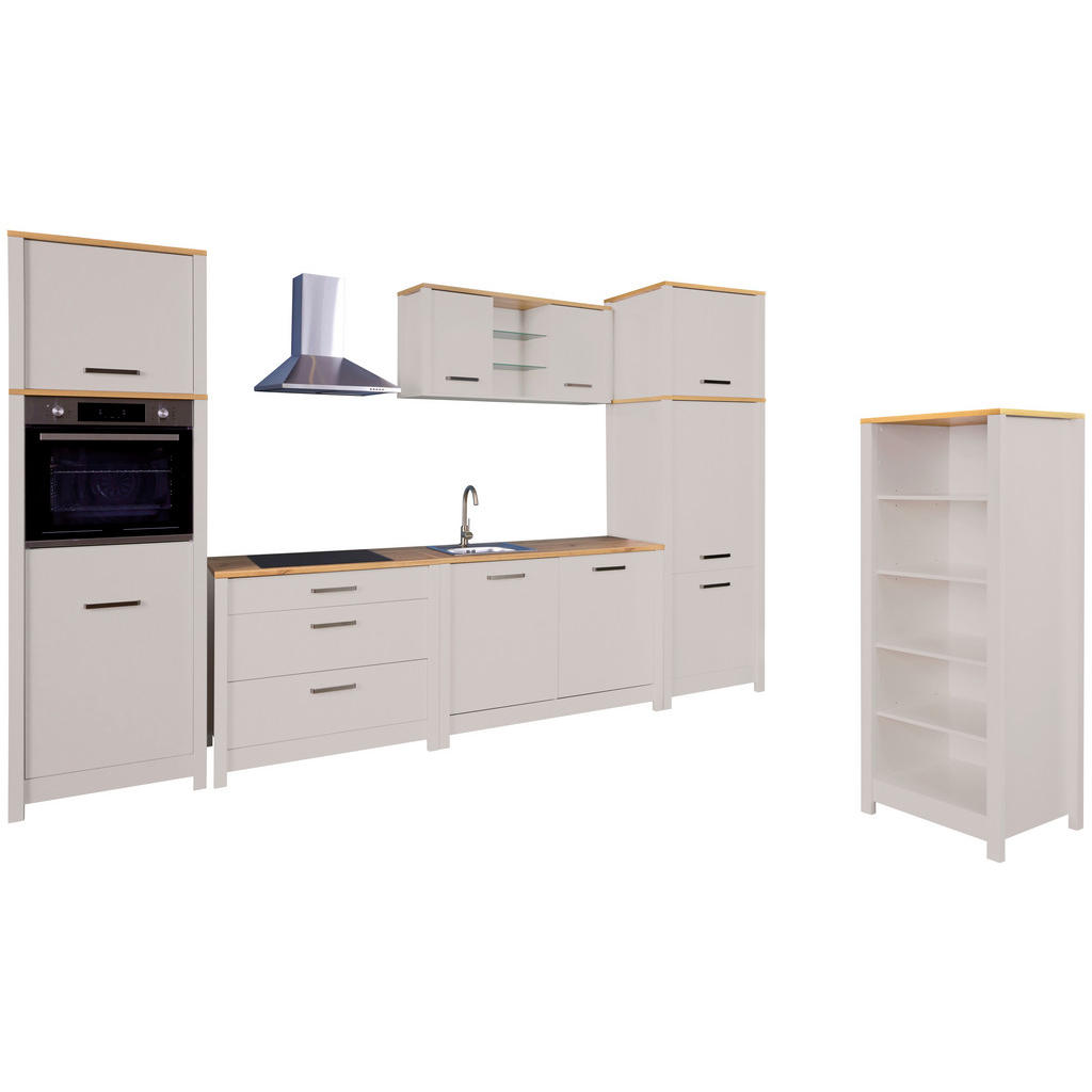 Thumbnail - home24 Küchenleerblock Sardegna, Kaschmir, Eiche Artisan, Metall, 3 Schublade(n) Schubladen, einzeln stellbar, 430 cm, h...