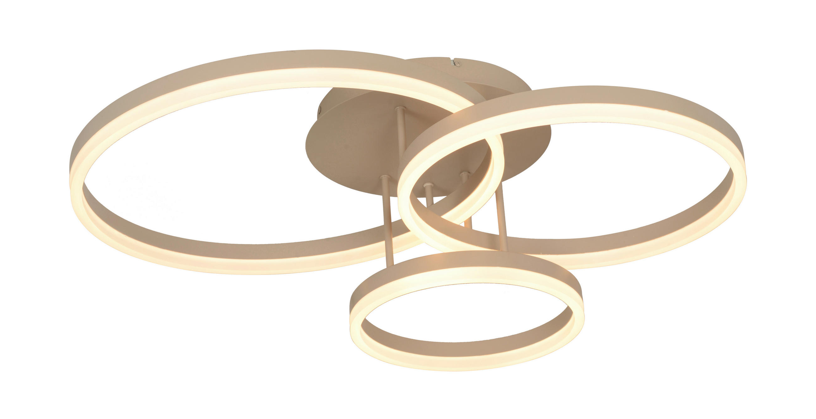 LED-DECKENLEUCHTE 75/38/22,5 cm   - Sandfarben, Basics, Kunststoff/Metall (75/38/22,5cm)