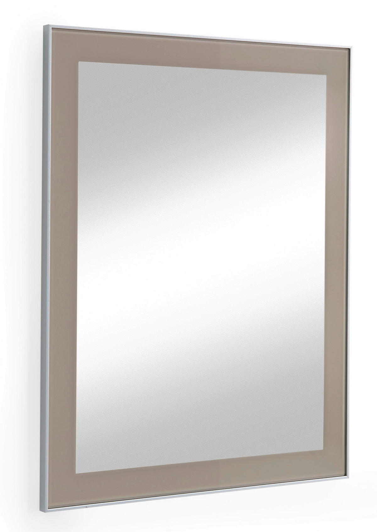 WANDSPIEGEL 60/77/2 cm    in rechteckig  - Taupe, Design, Glas/Holzwerkstoff (60/77/2cm)