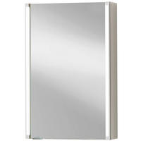 SPIEGELSCHRANK 42,5/67/16,5 cm  - Alufarben/Weiß, MODERN, Glas/Holzwerkstoff (42,5/67/16,5cm) - MID.YOU