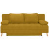 SCHLAFSOFA in Webstoff Gelb  - Gelb/Naturfarben, Konventionell, Holz/Textil (195/90/90cm) - Cantus