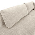 ECKSOFA Beige Flachgewebe Zierkissen, Rückenkissen, Bettkasten, Schlaffunktion, Rücken echt, Liegefläche im Originalstoff  - Beige/Schwarz, KONVENTIONELL, Kunststoff/Textil (260/145cm) - Carryhome