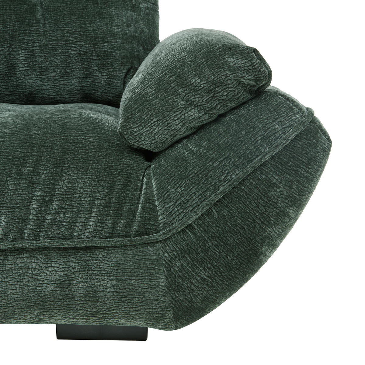 SEDACIA SÚPRAVA, textil, tmavozelená - čierna/tmavozelená, Modern, textil/plast (179/63/317cm)