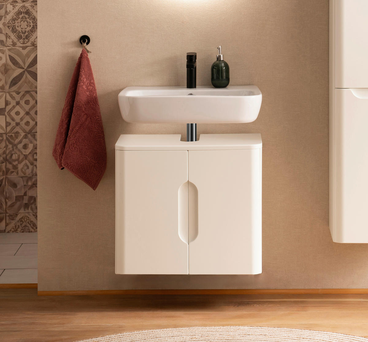 WASCHBECKENUNTERSCHRANK 61/53/35 cm  - Weiß, KONVENTIONELL, Holzwerkstoff (61/53/35cm) - Xora