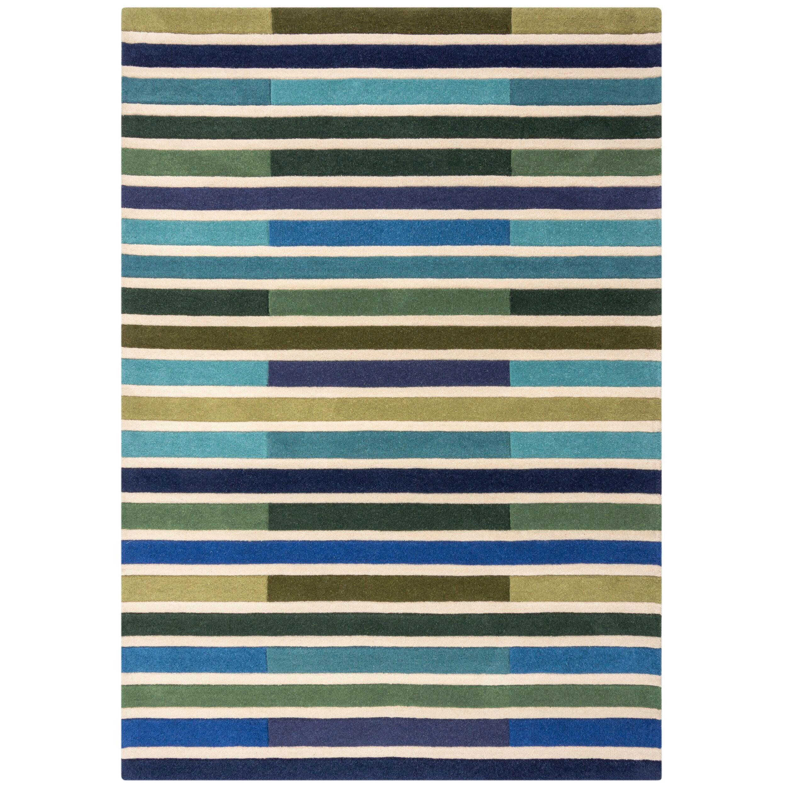 WOLLTEPPICH 120/170 cm Illusion Grün  - Grün, Basics, Textil (120/170cm) - Xora