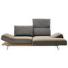 ECKSOFA in Flachgewebe Beige  - Chromfarben/Beige, Design, Holz/Textil (240/132cm) - Koinor