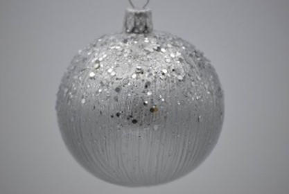 CHRISTBAUMKUGEL 7 cm  - Dunkelrot, Basics, Glas/Metall (7cm) - X-Mas