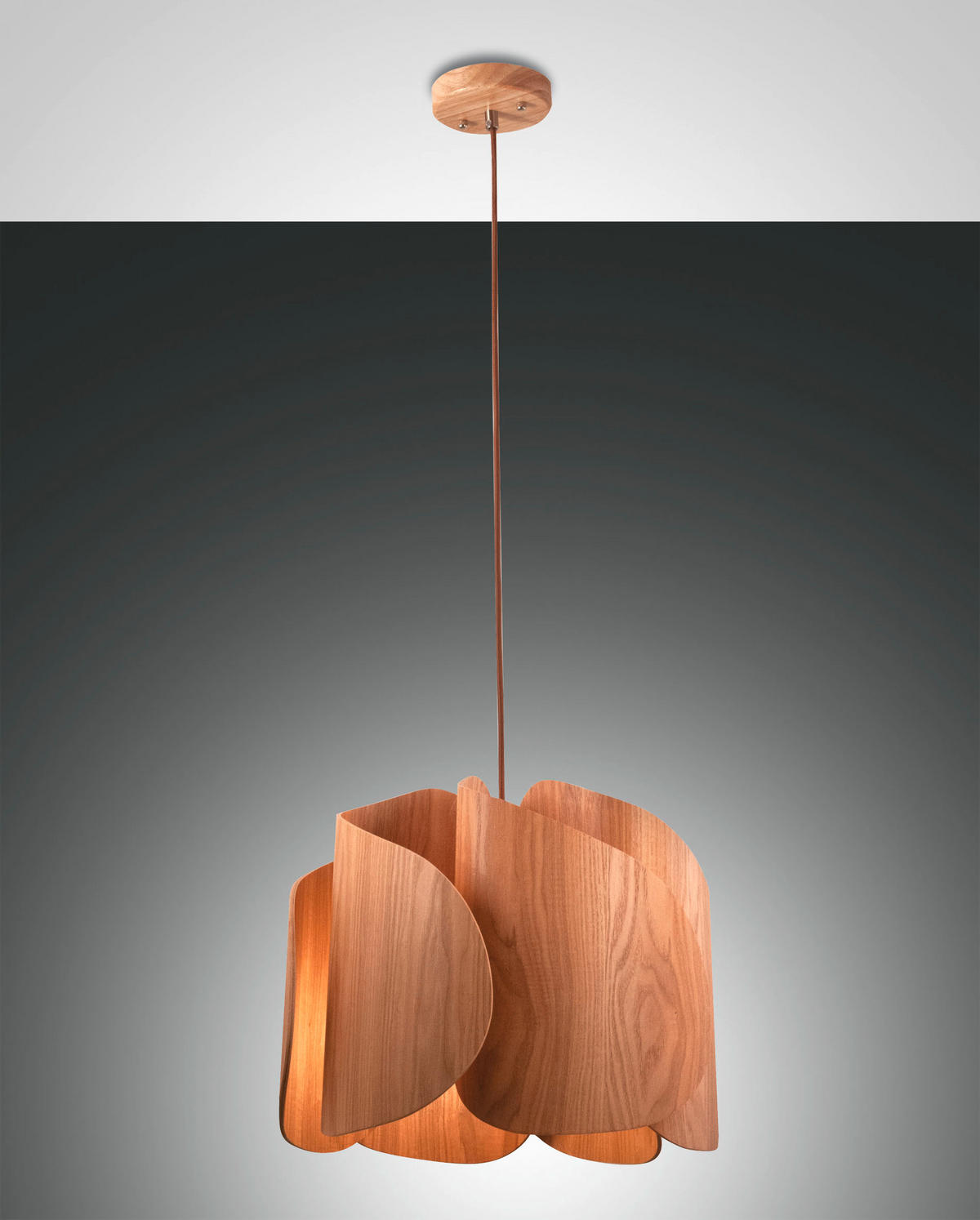 HÄNGELEUCHTE 42/200 cm  - LIFESTYLE, Holz (42/200cm) - Fabas Luce