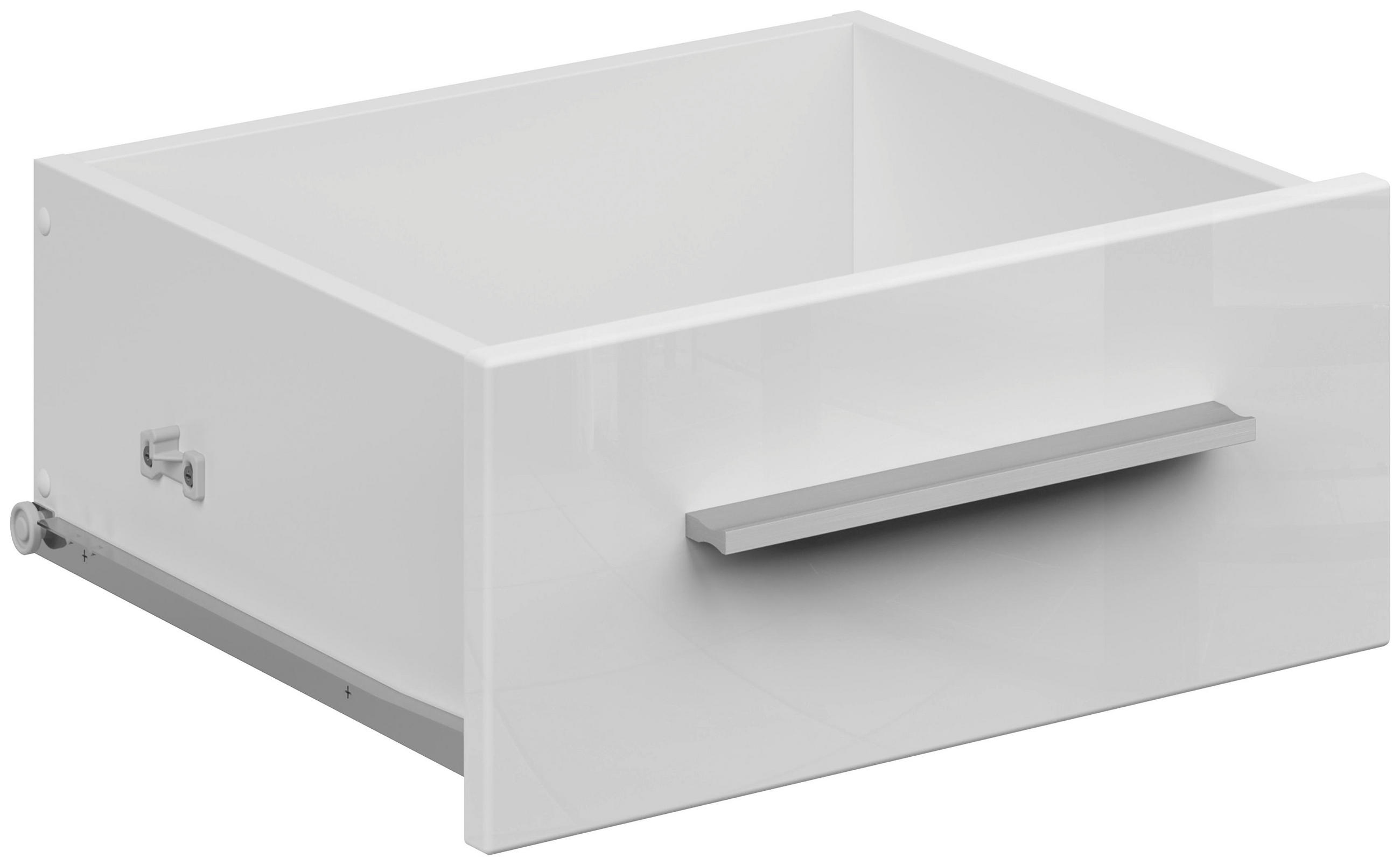 SCHUBKASTENEINSATZ 36,4/16,9/36,6 cm   - Weiß Hochglanz/Weiß, KONVENTIONELL, Holzwerkstoff (36,4/16,9/36,6cm) - Voleo