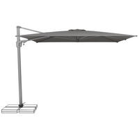 AMPELSCHIRM  300/300 cm  - Platinfarben/Dunkelgrau, Konventionell, Textil/Metall (300/300cm) - Suncomfort by Glatz