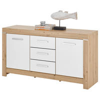 SIDEBOARD  in 160/85/45 cm  - Silberfarben/Weiß, Design, Holzwerkstoff/Kunststoff (160/85/45cm) - MID.YOU