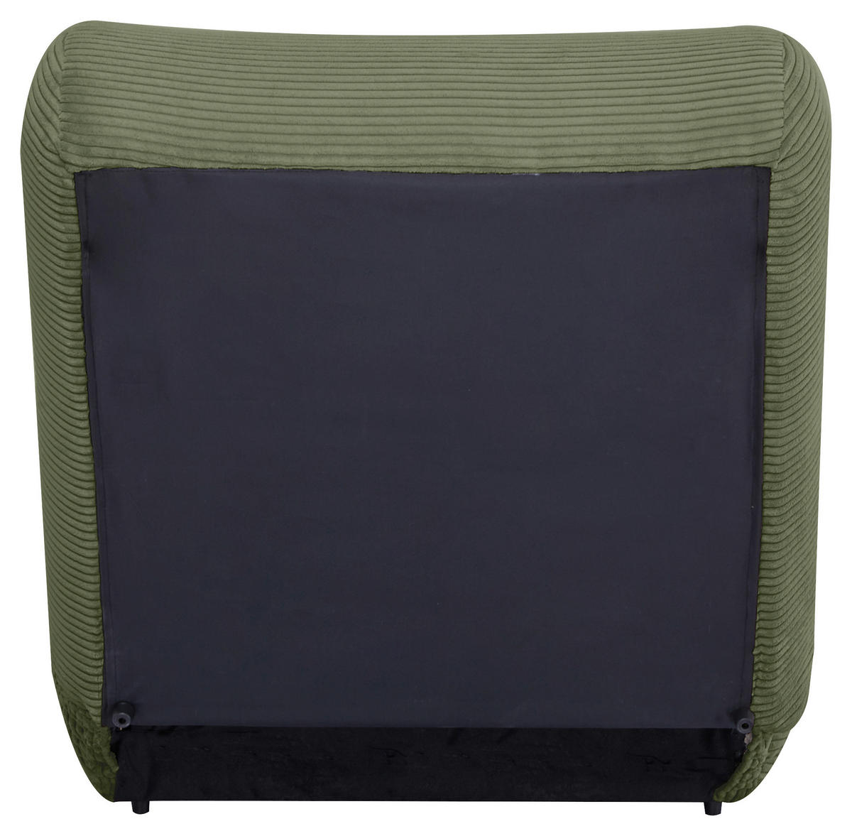 SCHLAFSESSEL in Cord Olivgrün  - vert olive, Design, textile (81/88/160cm) - Livetastic