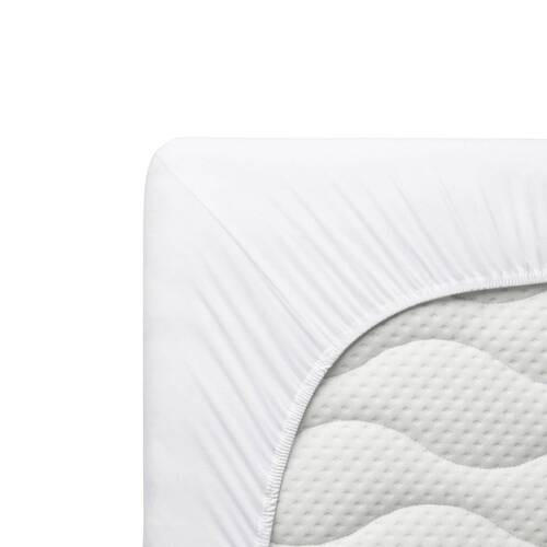 BOXSPRING-FIXLEINTUCH - Weiss, Basics, Textil (200/220cm) - Schlafgut
