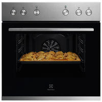 EINBAUHERD KEFLH40BX  - Edelstahlfarben/Schwarz, Basics, Glas/Metall (59,5/59,8/54,8cm) - Electrolux