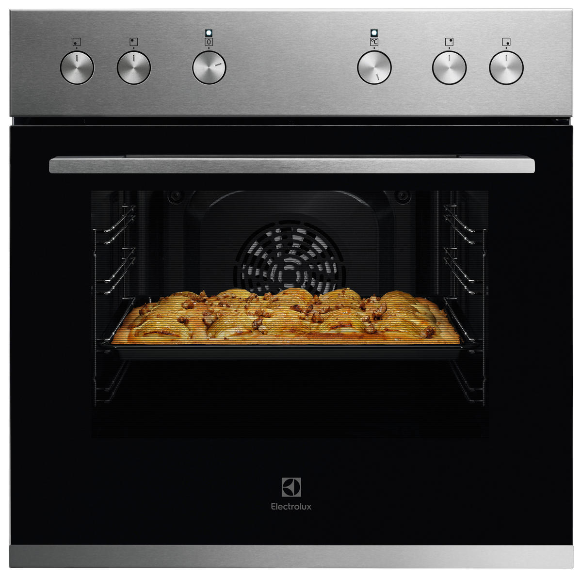 EINBAUHERD KEFLH40BX  - Edelstahlfarben/Schwarz, Basics, Glas/Metall (59,5/59,8/54,8cm) - Electrolux