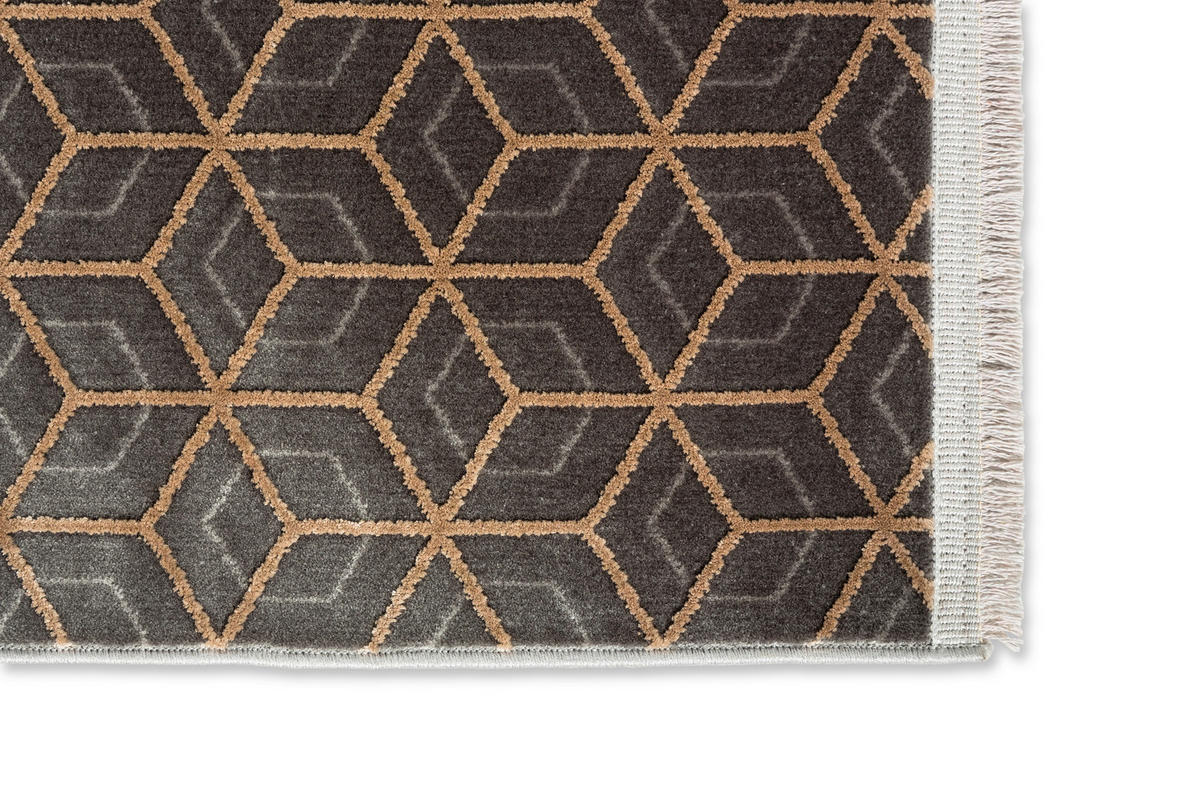 WEBTEPPICH 140/200 cm Metric Anthrazit  - Anthrazit, Design, Textil (140/200cm) - Joop!