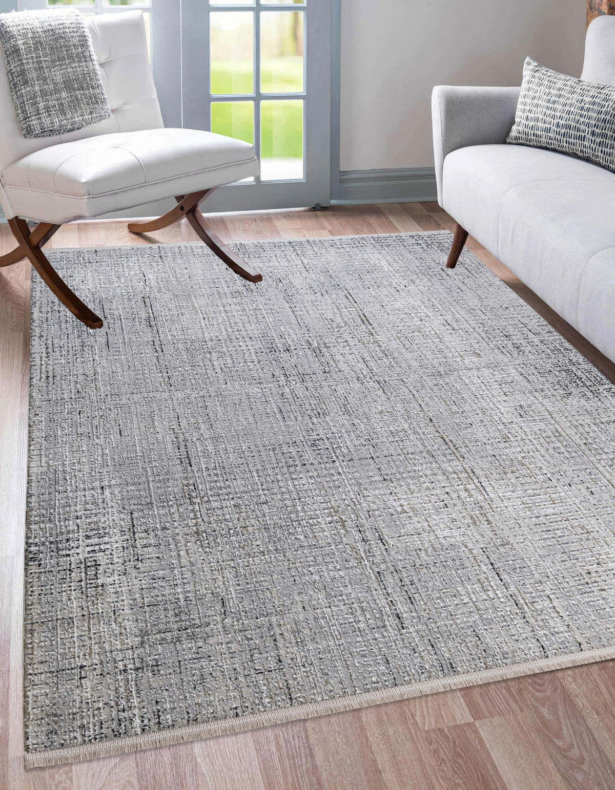 WEBTEPPICH 160/230 cm Creme, Hellgrau  - Creme/Hellgrau, Basics, Textil (160/230cm) - Novel