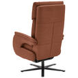 RELAXSESSEL in Leder Cognac  - Cognac/Schwarz, Design, Leder/Metall (70/117/85cm) - Dieter Knoll