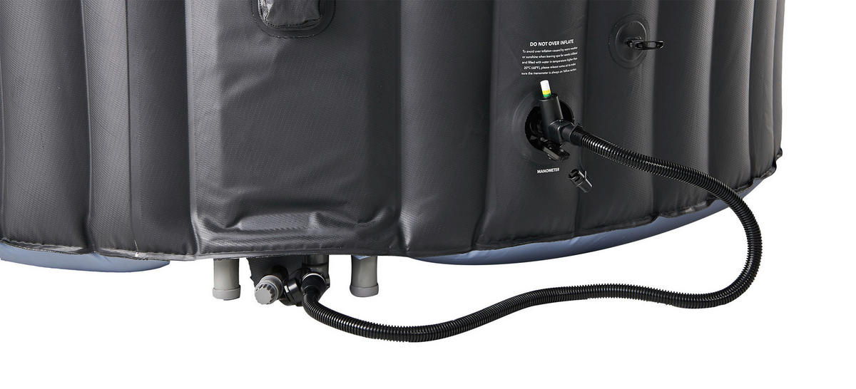 WHIRLPOOL MSPA COMFORT BERGEN 180/70 cm  - Blau/Anthrazit, KONVENTIONELL, Kunststoff (180/70cm)