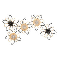 WANDDEKO    - Schwarz/Braun, Basics, Holzwerkstoff/Metall (35/60/40cm)