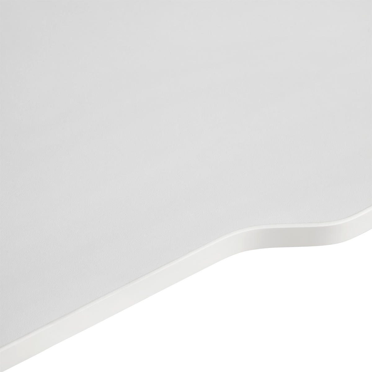 SCHREIBTISCH höhenverstellbar  - Weiß, MODERN, Holzwerkstoff/Kunststoff (160/71/116/75cm) - MID.YOU