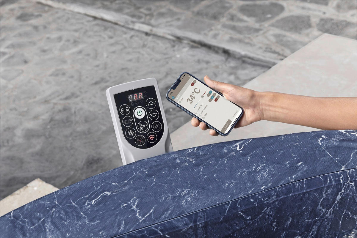 WHIRLPOOL LAY-Z-SPA TORONTO 6001W 190/70 cm  - Braun, KONVENTIONELL, Kunststoff/Metall (190/70cm) - Bestway