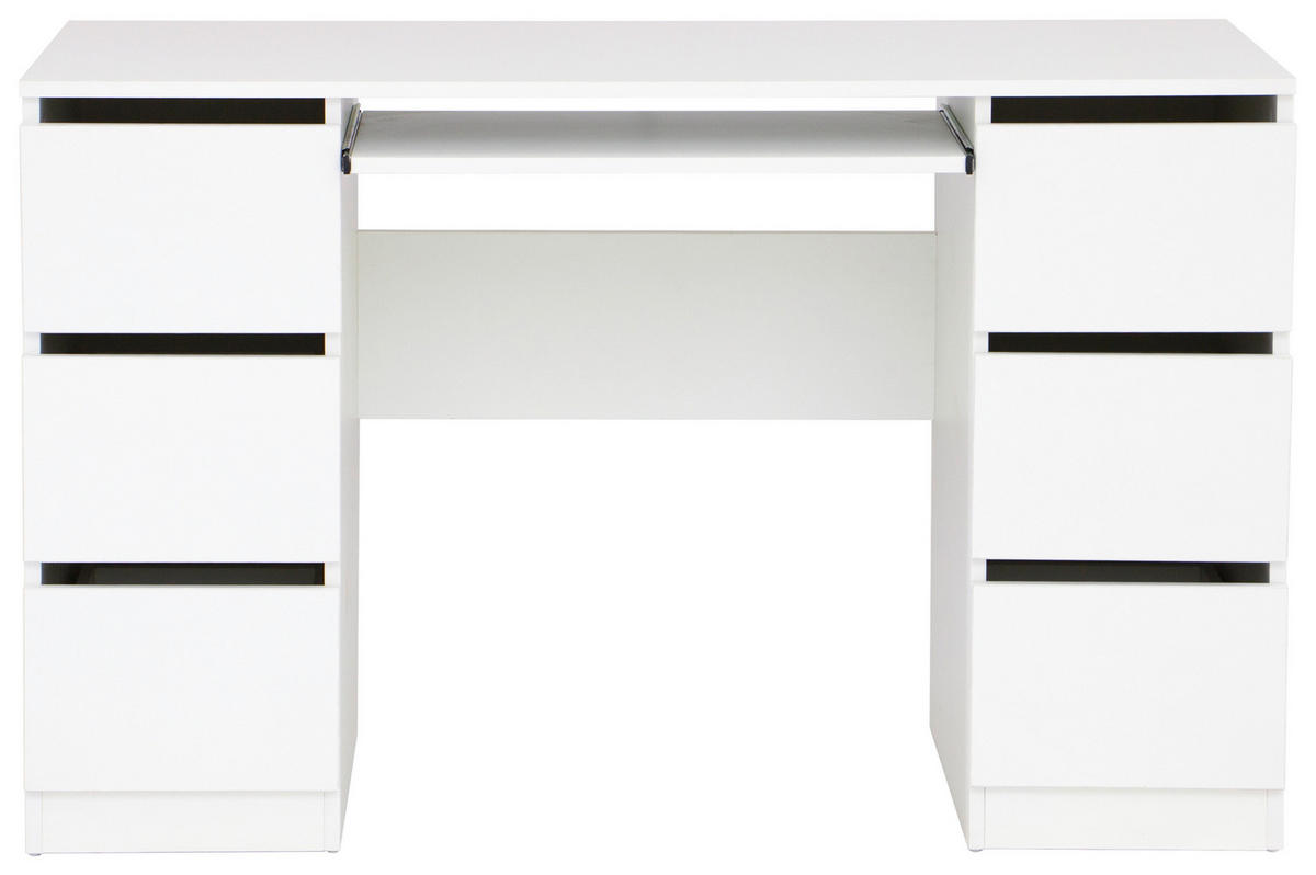 SCHREIBTISCH  in Weiß  - Weiß, MODERN, Holzwerkstoff (120/76/51cm) - MID.YOU