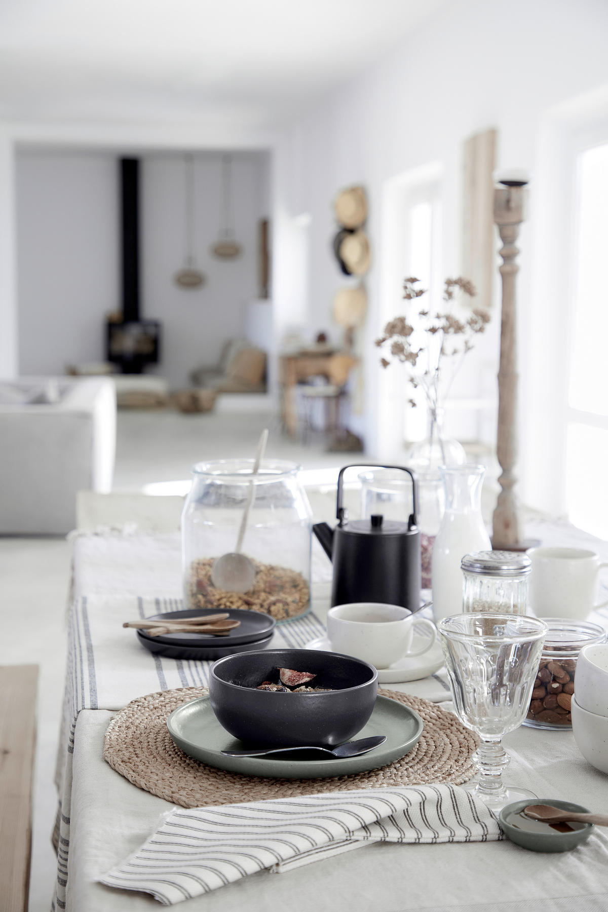 KOMBISERVICE Anthrazit PACIFICA 12-teilig 4 Personen  - Anthrazit, Basics, Keramik - Costa Nova