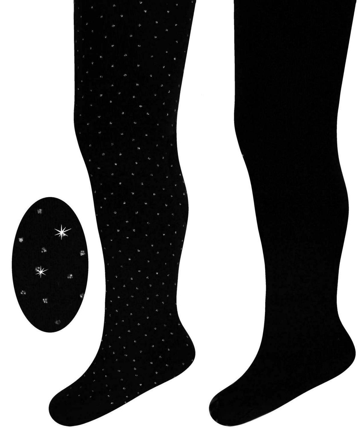 PUNČOCHÁČE velikost: 62/68 - černá/barvy stříbra, Basics, textil (62/68null) - My Baby Lou