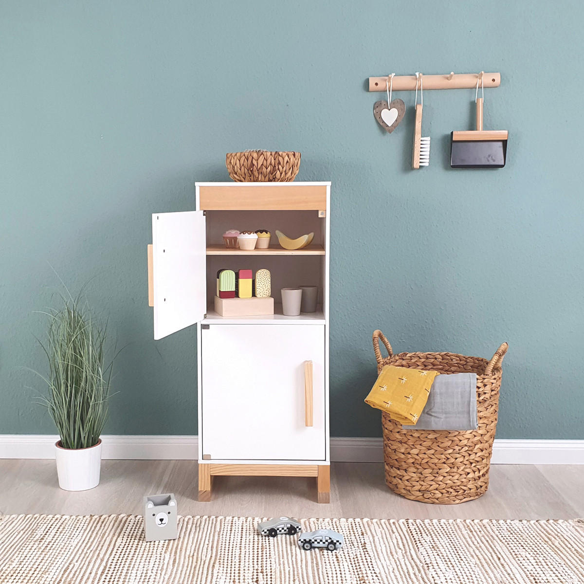 KINDERKÜCHE FISCUS - Weiß/Naturfarben, Basics, Holz/Holzwerkstoff (33,9/32/82,5cm) - MUSTERKIND