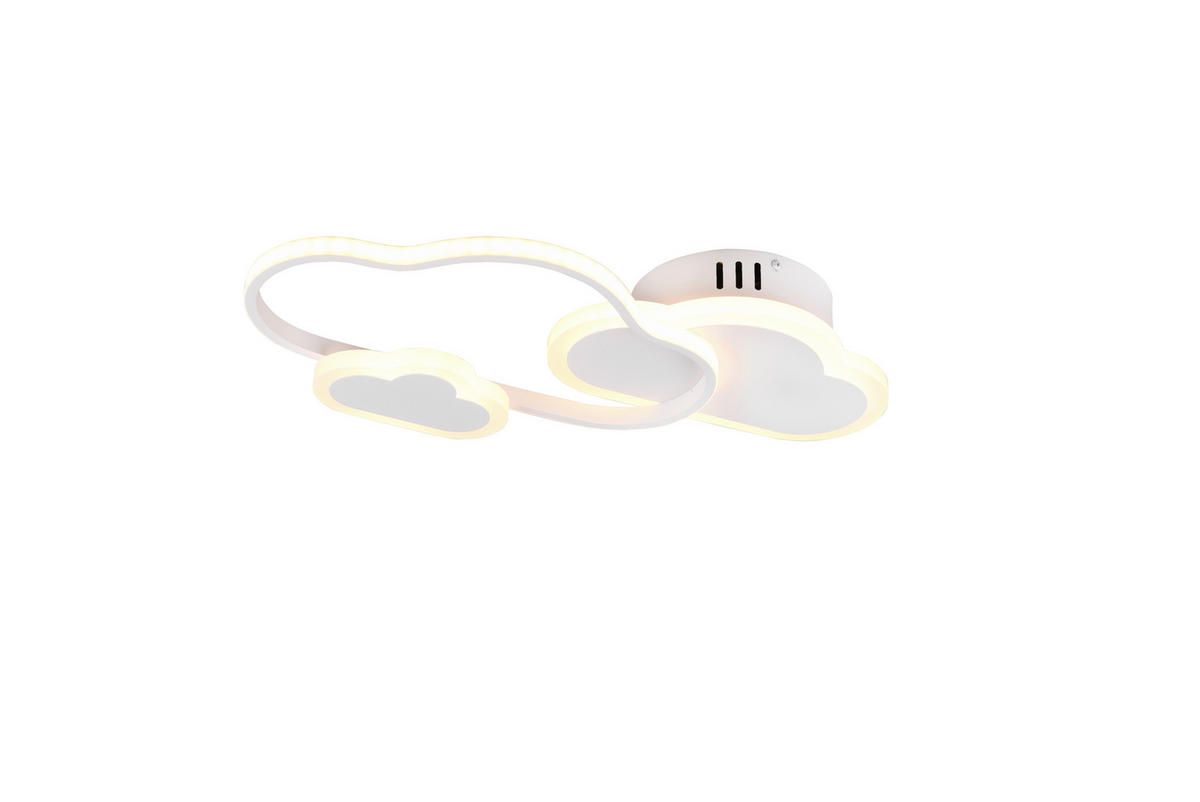 LED-WANDLEUCHTE 52/25/9,5 cm   - Weiß, Design, Metall (52/25/9,5cm)