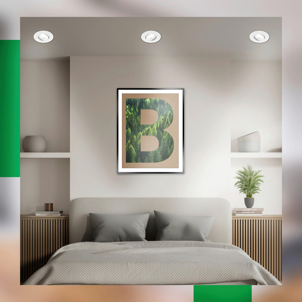 LED REFLEKTOR STROPNI  - bijela, Basics, plastika (9/2,4cm)