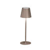 AKKU-TISCHLEUCHTE Viletto 11/36,5 cm  - Graubraun/Grau, KONVENTIONELL, Metall (11/36,5cm)
