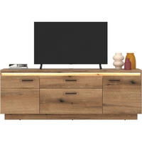 SKRINKA POD TV, farba duba, 180/64,4/44,6 cm - čierna/farba duba, Basics, kov/kompozitné drevo (180/64,4/44,6cm) - Hom`in