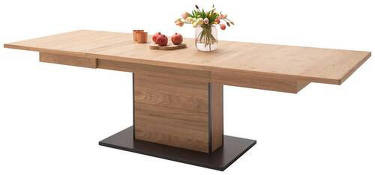 ESSTISCH in Metall, Holzwerkstoff 180/100/77 cm  - Eichefarben/Anthrazit, Konventionell, Holzwerkstoff/Metall (180/100/77cm) - Landscape
