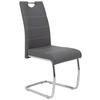 SCHWINGSTUHL  in Lederlook  - Chromfarben/Weiß, Design, Textil/Metall (43/98/59cm) - Carryhome