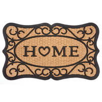 KOKOSMATTE  45/75 cm  Schwarz, Hellbraun  - Hellbraun/Schwarz, Basics, Naturmaterialien/Kunststoff (45/75cm) - Hanse Home