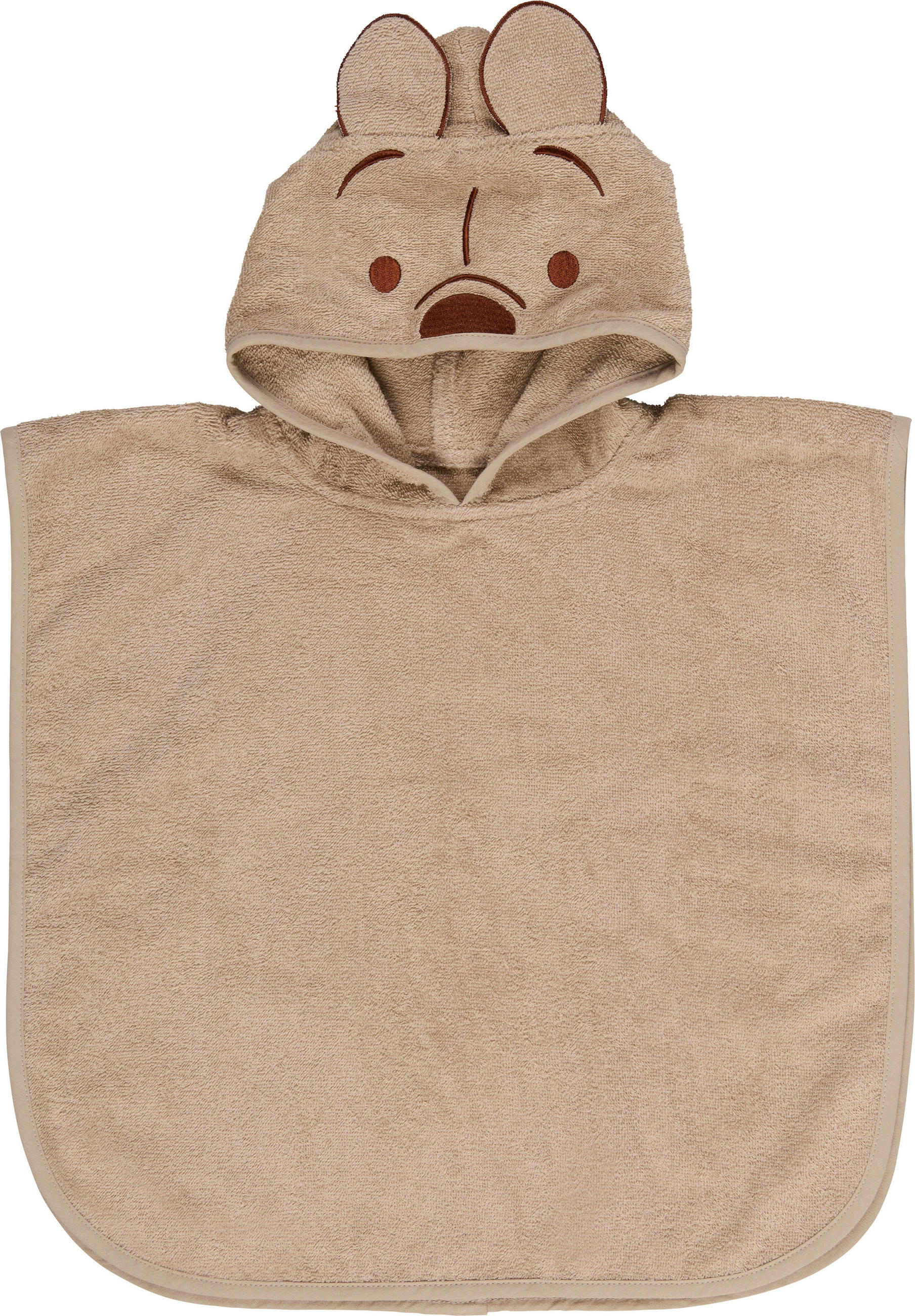 Disney Poncho Winnie Puuh Braun 50x50 cm
