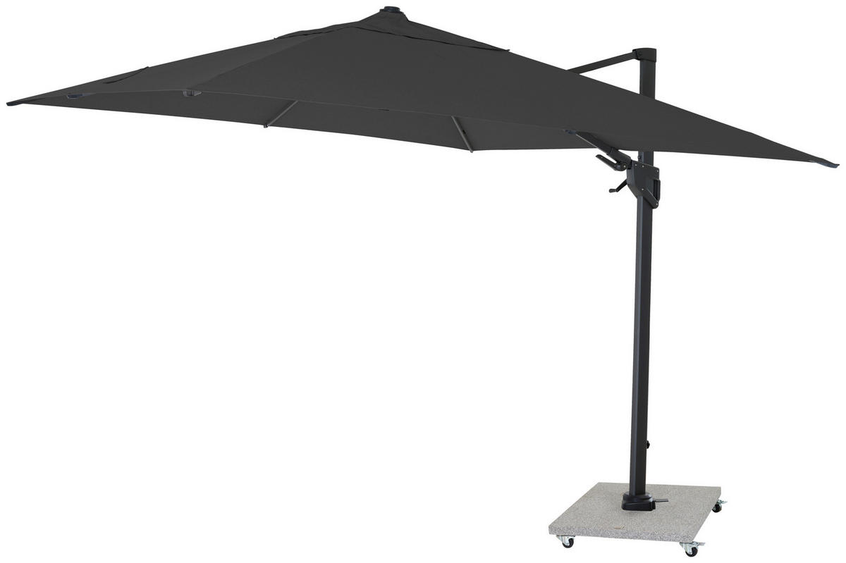 AMPELSCHIRM  300/300 cm  - Anthrazit, MODERN, Textil/Metall (300/300cm) - Siena Garden