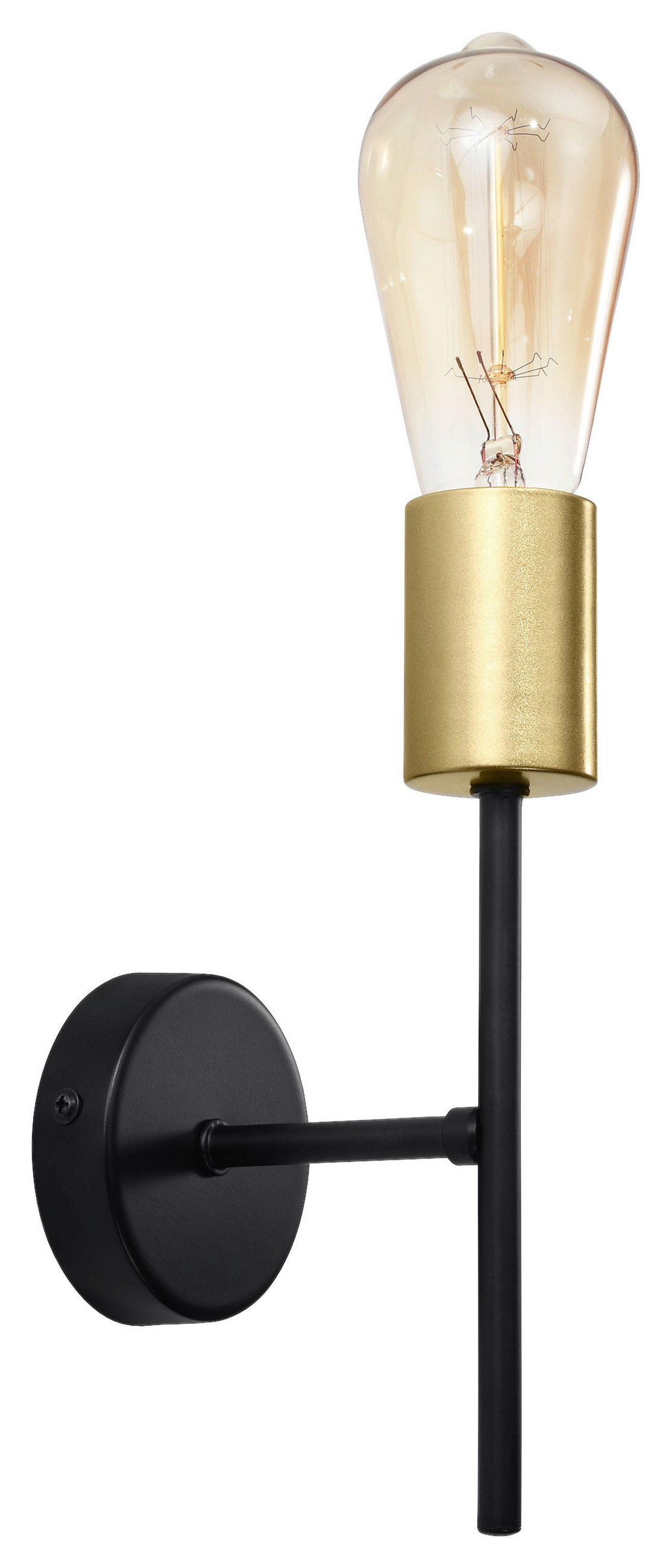 WANDLEUCHTE 10/12/22.5 cm   - Schwarz, Basics, Metall (10/12/22.5cm)