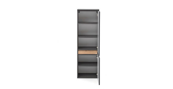 MIDISCHRANK 40/130/35 cm  - Eiche Wotan/Grau, Natur, Holzwerkstoff (40/130/35cm) - Xora