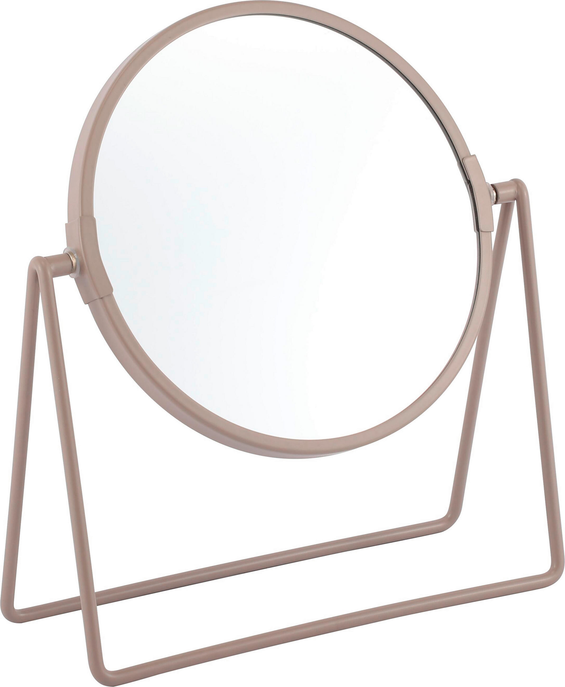 SCHMINKSPIEGEL    20,9/7,9/22,7 cm  - Taupe, Basics, Glas/Metall (20,9/7,9/22,7cm) - Homeware