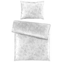 OBOUSTRANNÉ POVLEČENÍ, satén, šedá, bílá, 140/200 cm - šedá/bílá, Konvenční, textil (140/200cm) - Esposa