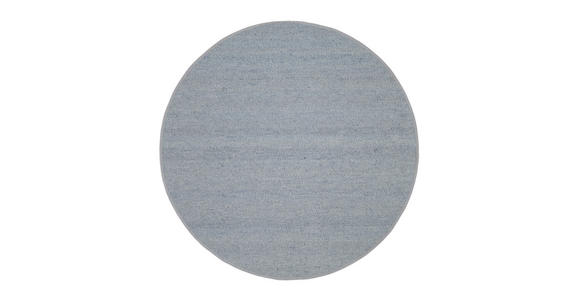 HANDWEBTEPPICH 200/200 cm Helsinki Blau, Grau  - Blau/Grau, Basics, Textil (200/200cm) - Linea Natura