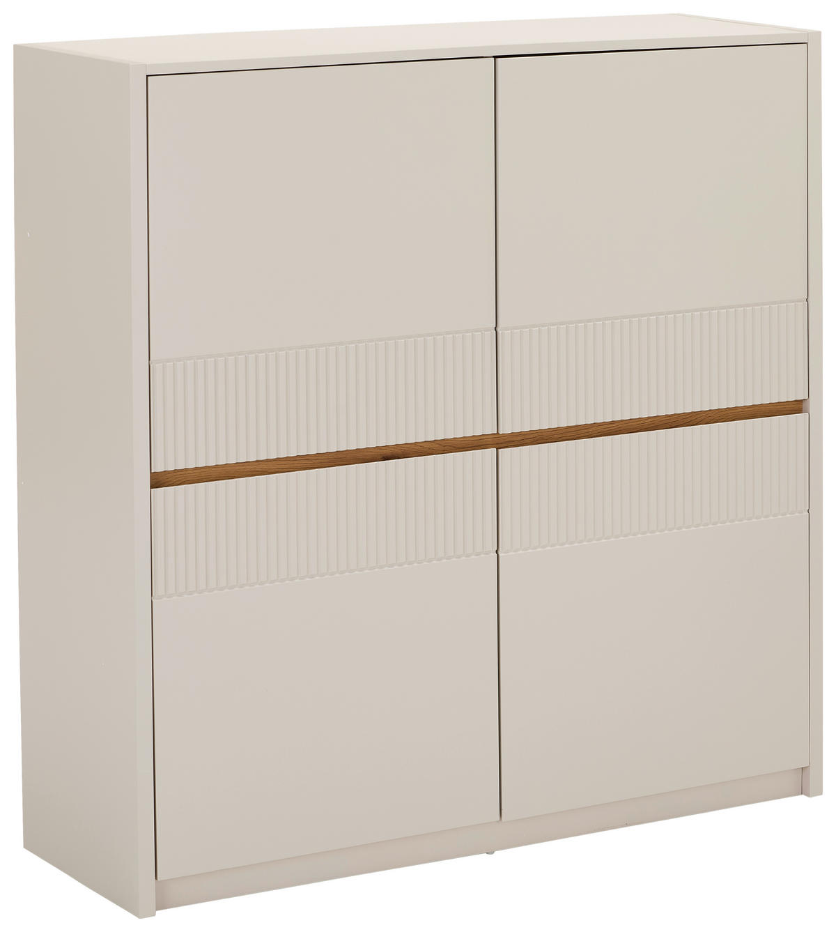 HIGHBOARD  in 117/120/40 cm  - Kaschmir/Eichefarben, Trend, Holzwerkstoff (117/120/40cm) - Xora